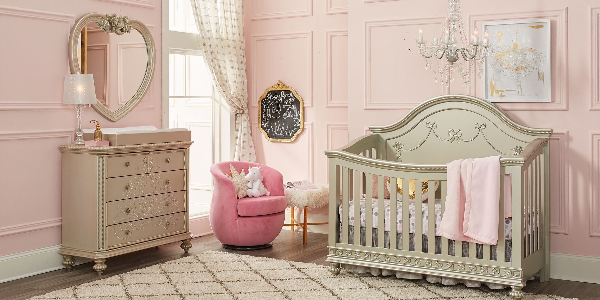 rooms to go princess crib