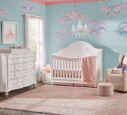 Disney Princess White 4 Pc Nursery
