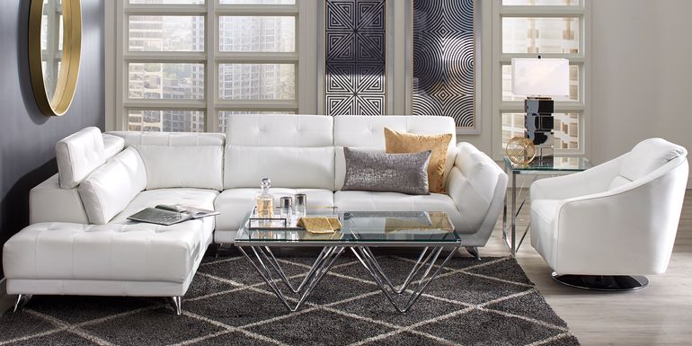 White Leather Sectional Sofas, White Leather Sectional Couch