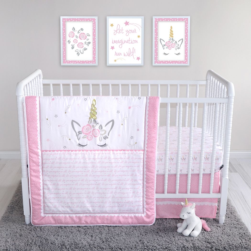 unicorn cot bedding