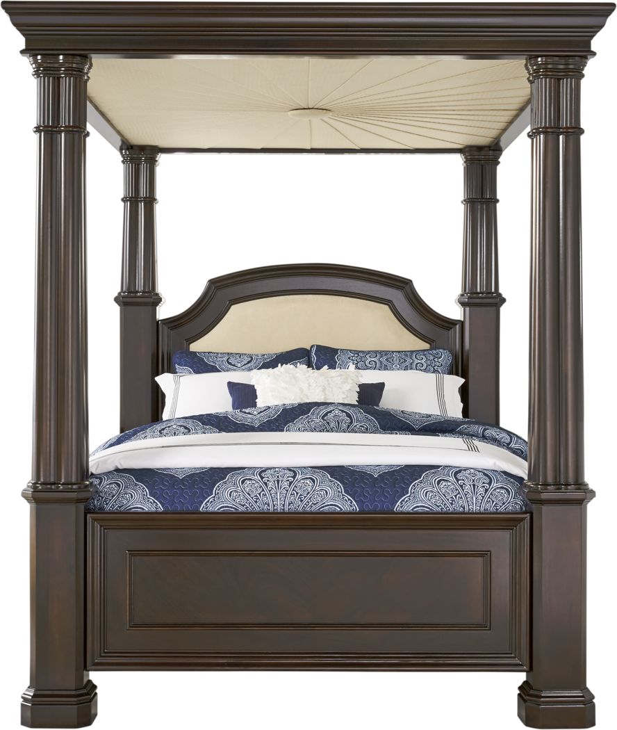 Dumont Cherry 4 Pc King Canopy Bed Rooms To Go