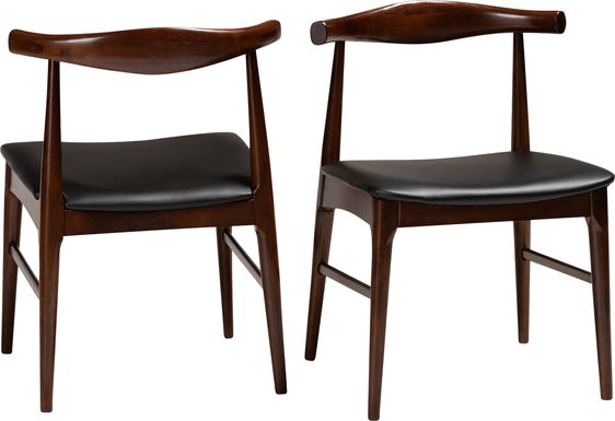 Eberhart Black Side Chair, Set of 2