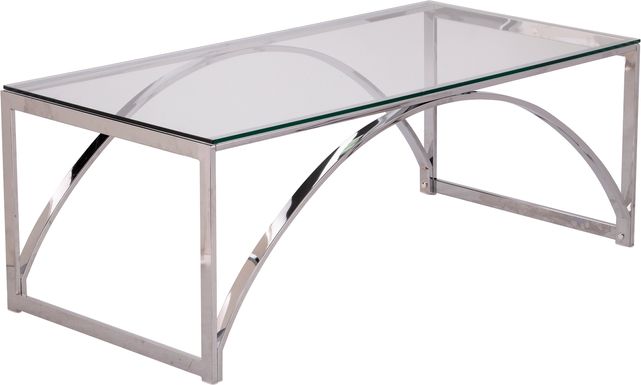 Edgeway Clear Cocktail Table