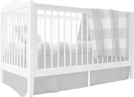 Elby Gray 3 Pc Baby Bedding Set