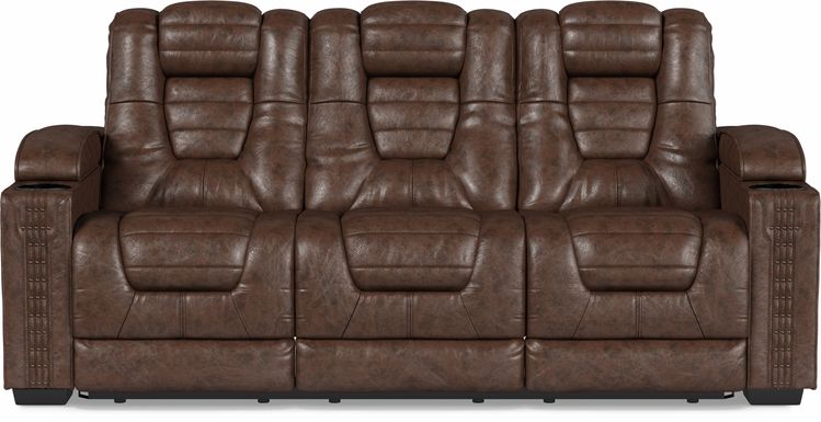 Eric Church Highway To Home Chief Brown Dual Power Reclining Sofa