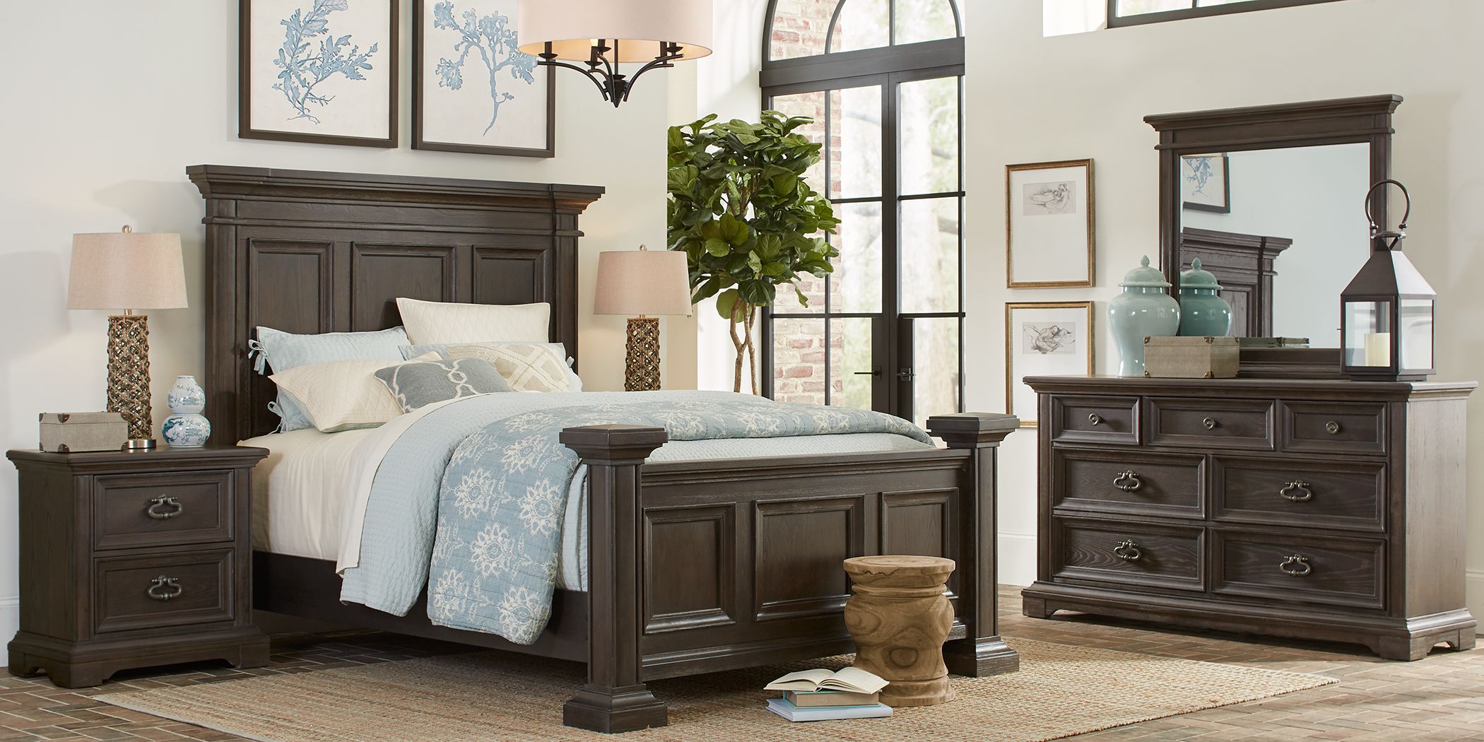 Eric Church Highway To Home Elk Creek Brown 5 Pc Queen Panel Bedroom