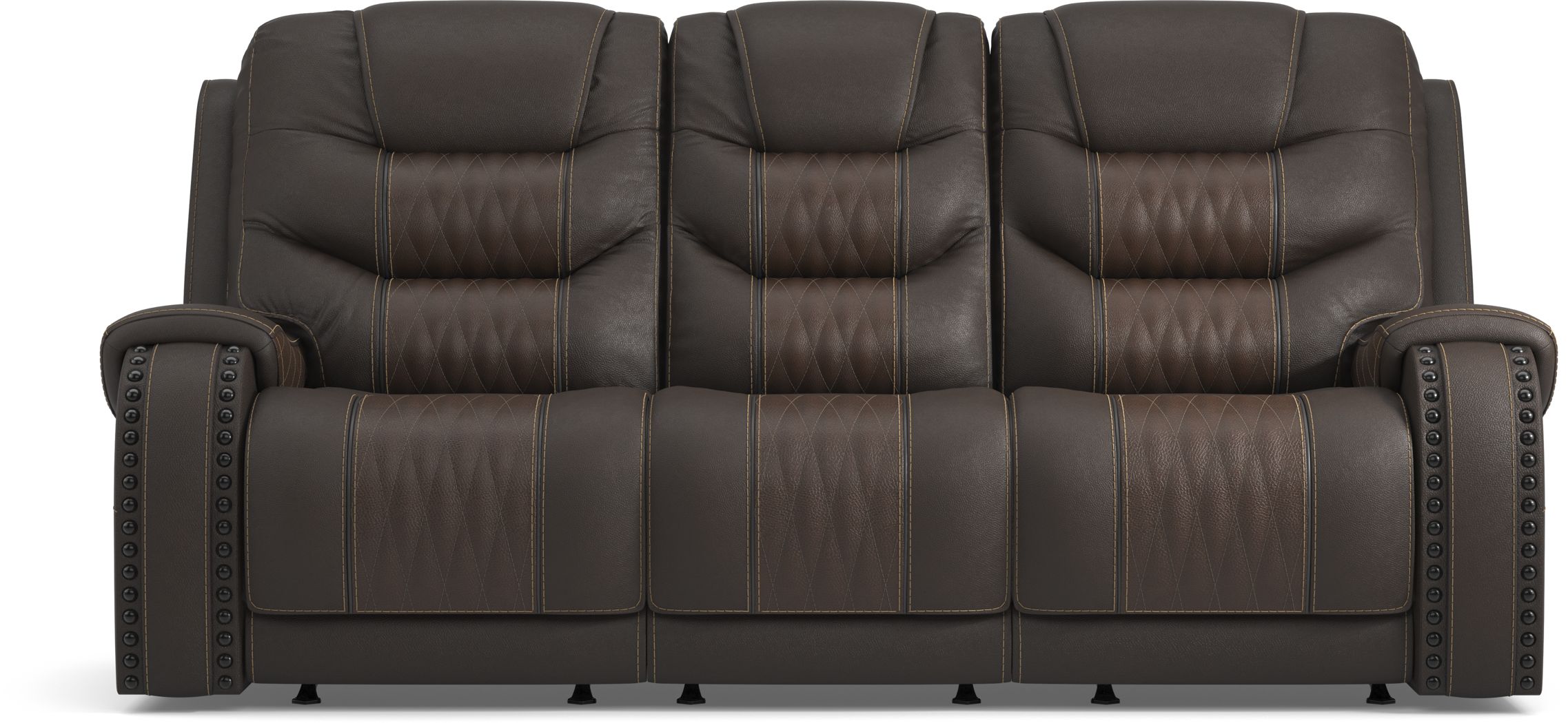 headliner leather dual power reclining sofa