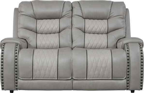 Eric Church Highway To Home Headliner Gray Leather Loveseat
