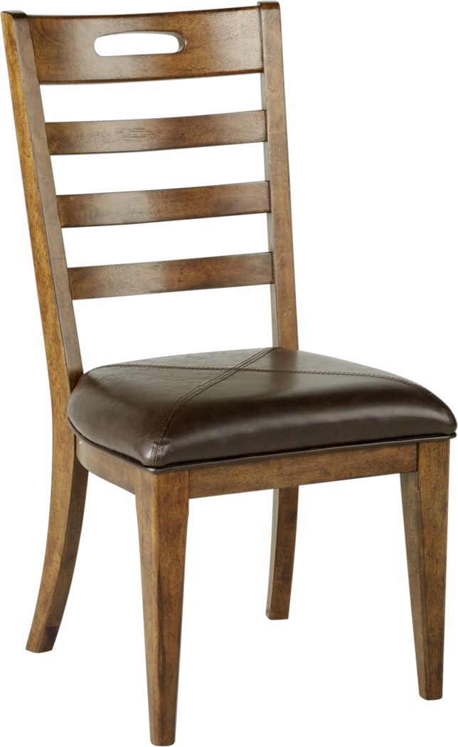 Eric Church Highway To Home Heartland Falls Brown Slat Back Side Chair