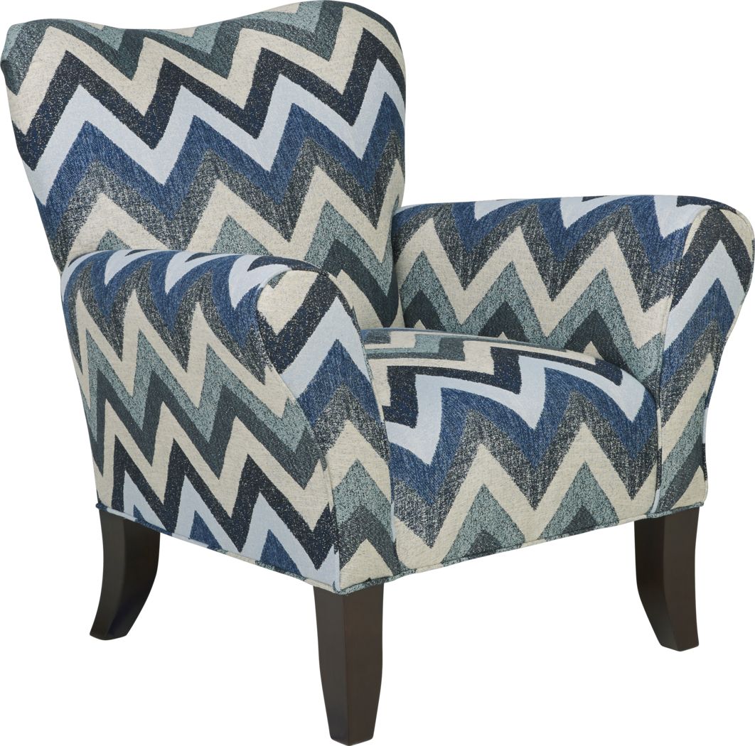 Fast Track Beach Glass Blue Accent Chair - Rooms To Go