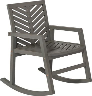 Fencerow Gray Outdoor Rocking Chair
