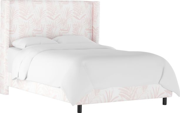 Fern Grove Pink Twin Upholstered Bed