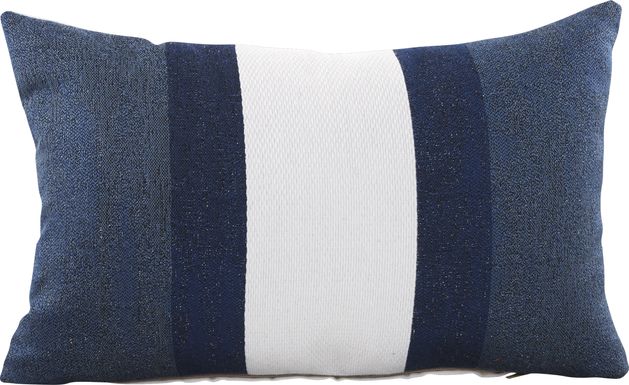 Madura Navy Indoor/Outdoor Accent Pillow