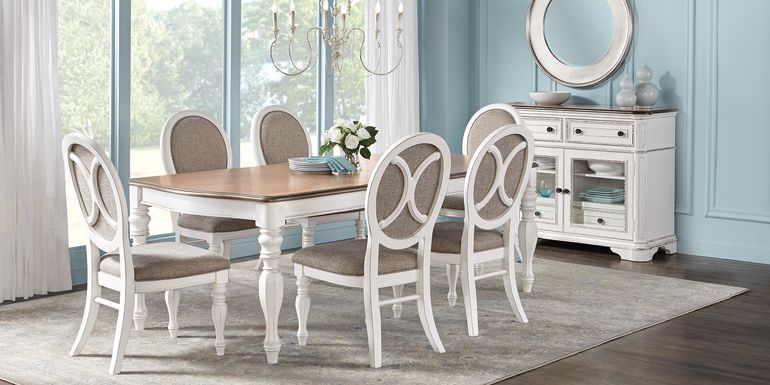 French Market White 5 Pc Rectangle Dining Room