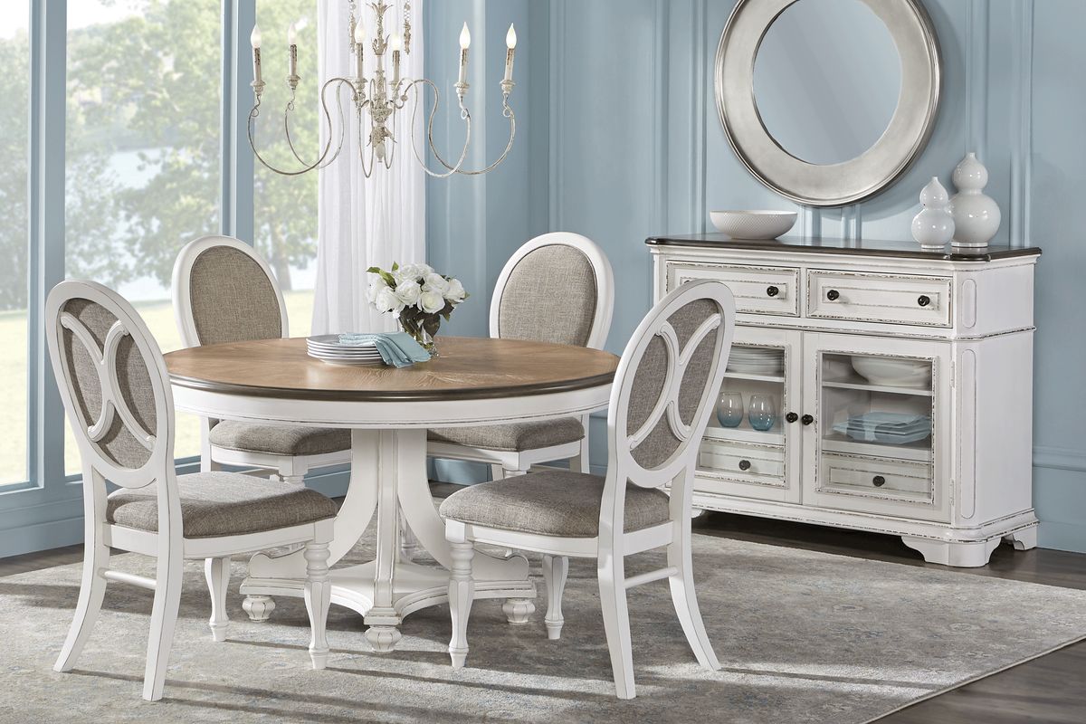 French Market White Colors,White Round Dining Table - Rooms To Go