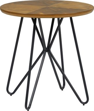 Galvin Brown Round End Table