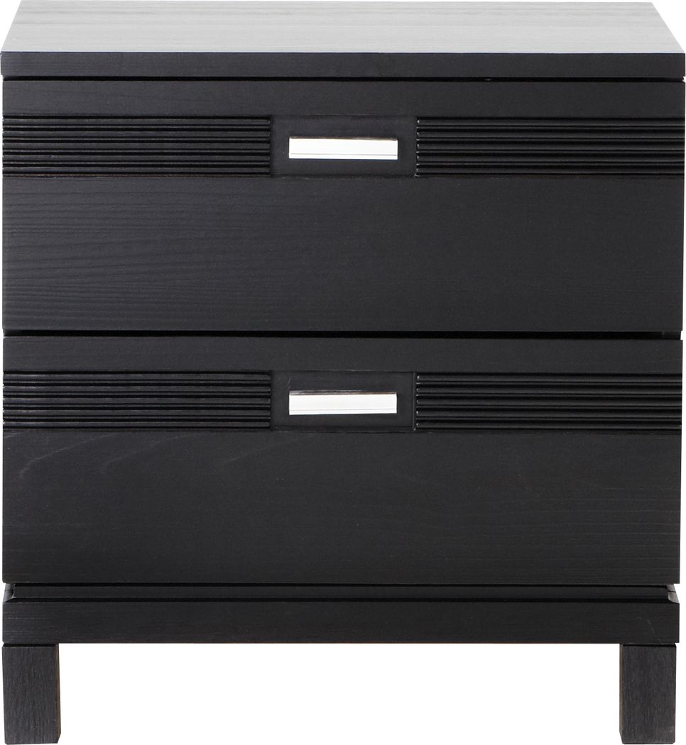 Gardenia Black Nightstand Rooms To Go