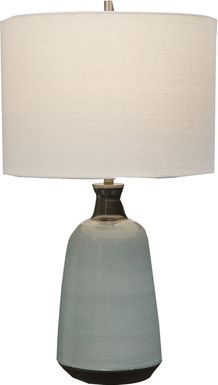 Giles Flat Turquoise Lamp
