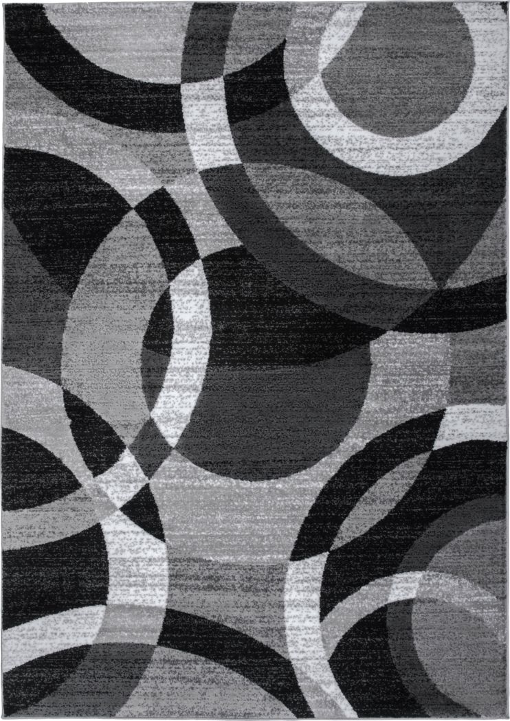 Home Dynamix 4721-999 Tanja Marley Modern Area Rug 5'2x7'2 Abstract Gray/Green/Purple 