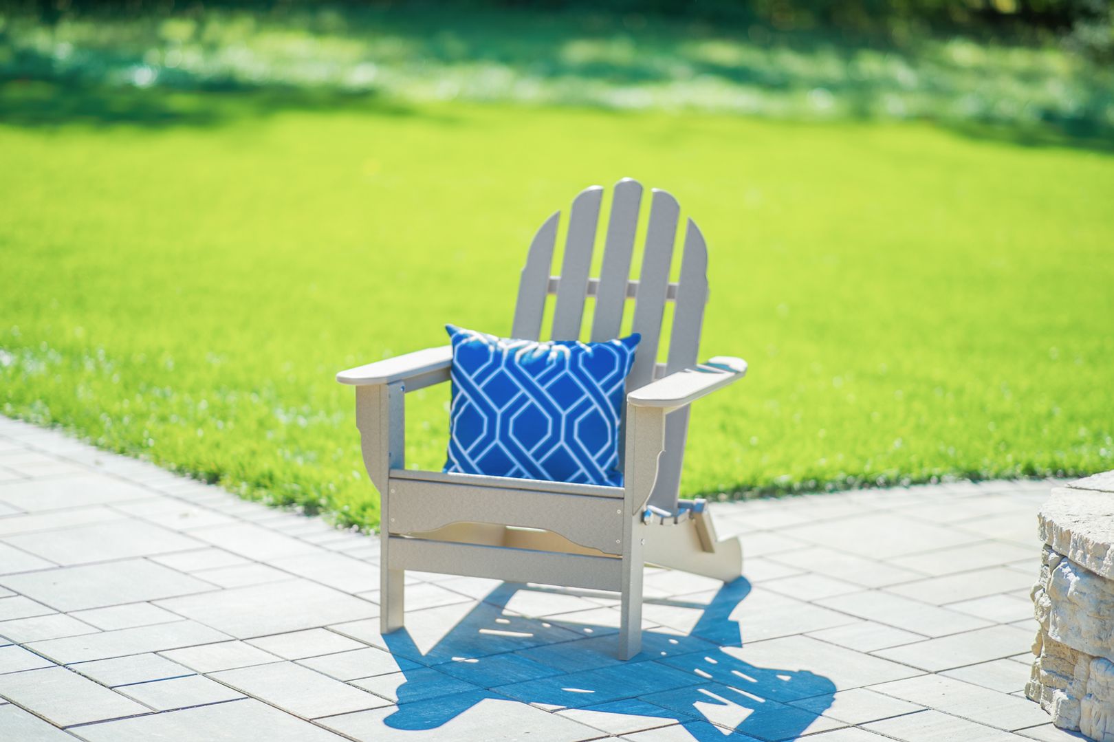 photo of tan POLYWOOD Adirondack chair