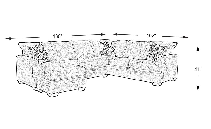 Harold Square Platinum 3 Pc Sleeper Sectional - Rooms To Go