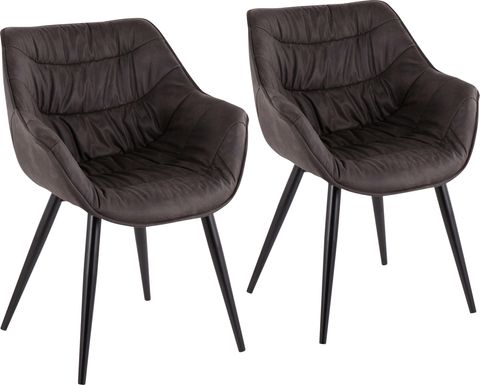 Haycort Black Accent Chair, Set of 2