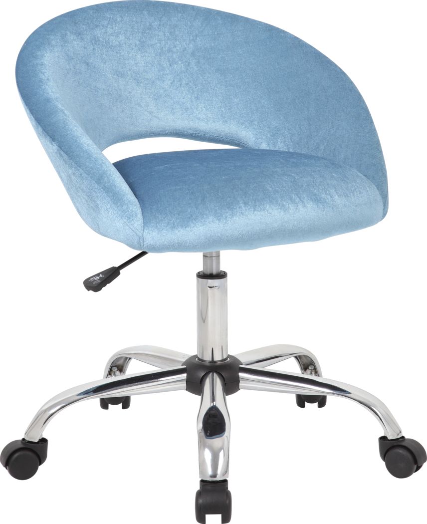 Healy Light Blue Desk Chair Rooms To Go