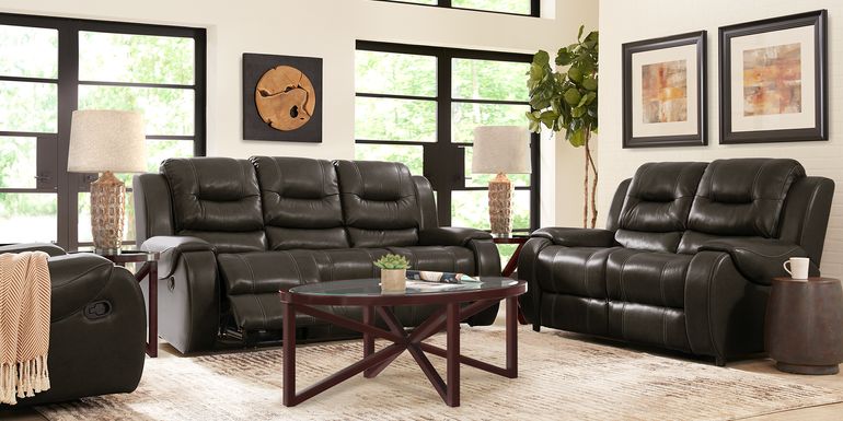 Leather Reclining Living Room Sets & Packages