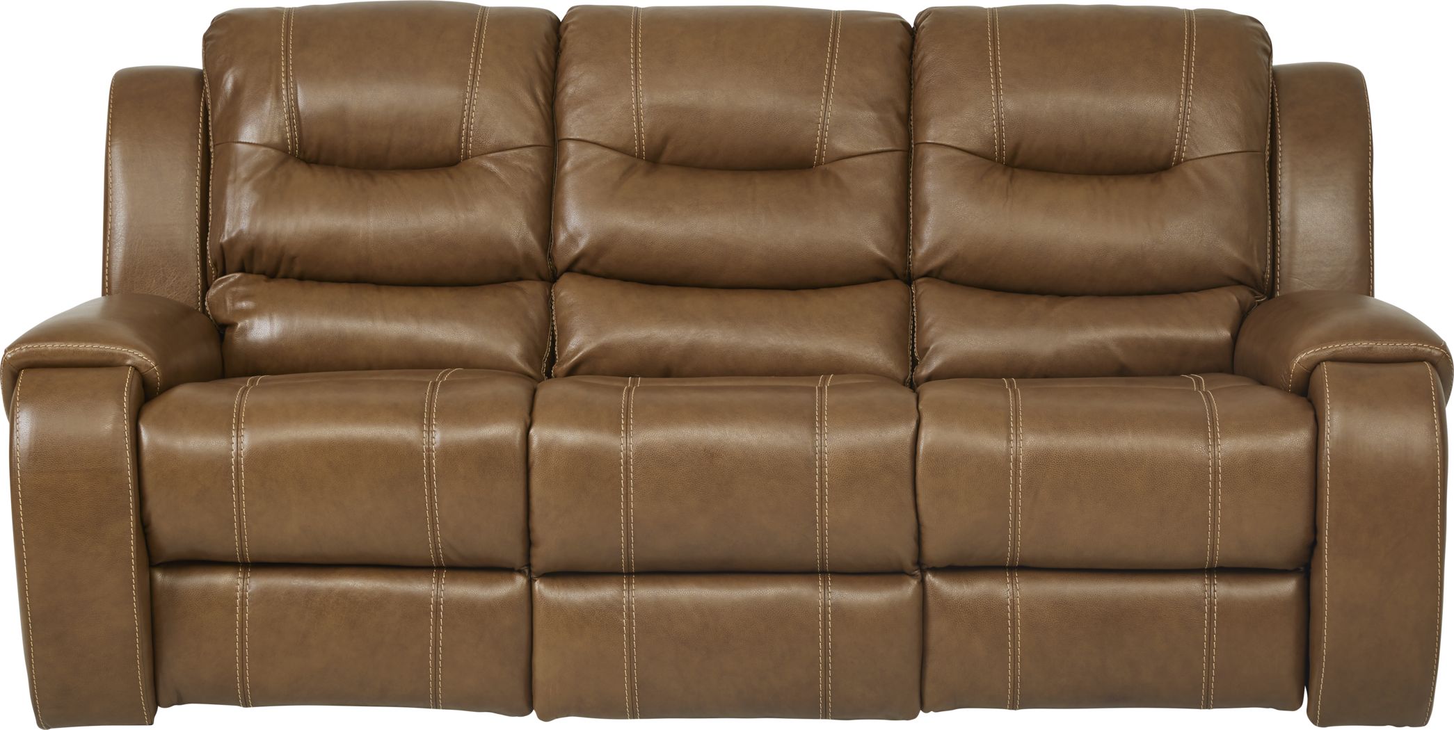 High Plains Saddle Leather Power Reclining Sofa Rooms To Go