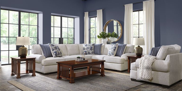 Highland Lakes Beige 5 Pc Sectional Living Room