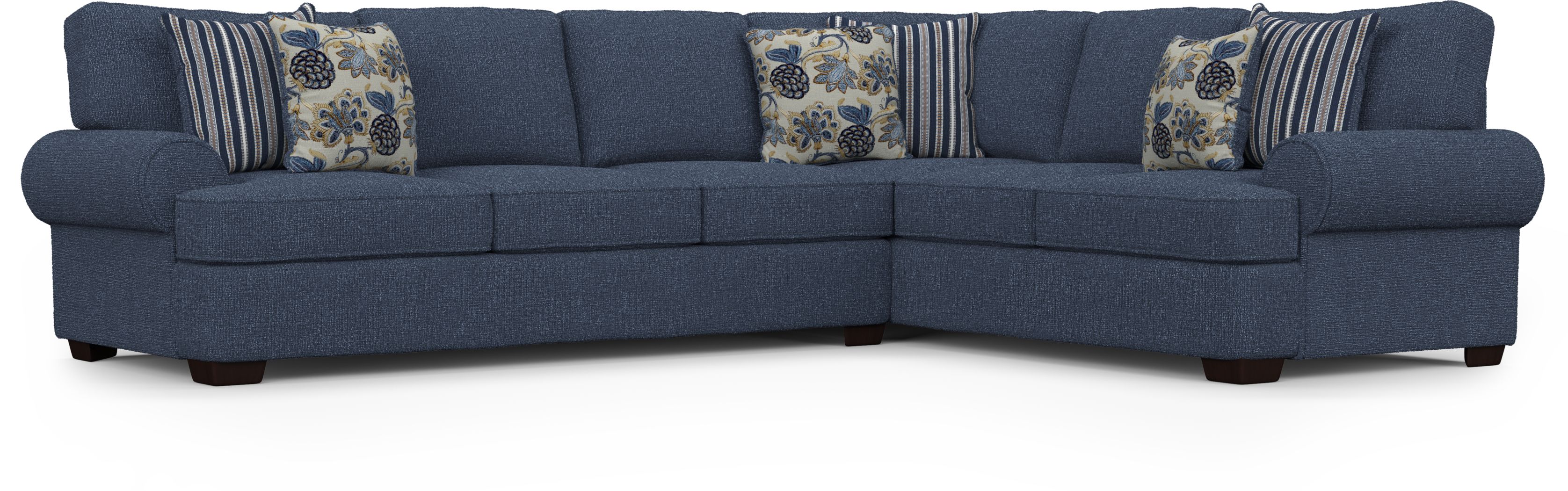 Highland Lakes Blue 2 Pc Sectional Rooms To Go
