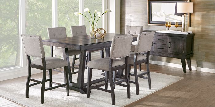 hill creek black counter height dining room