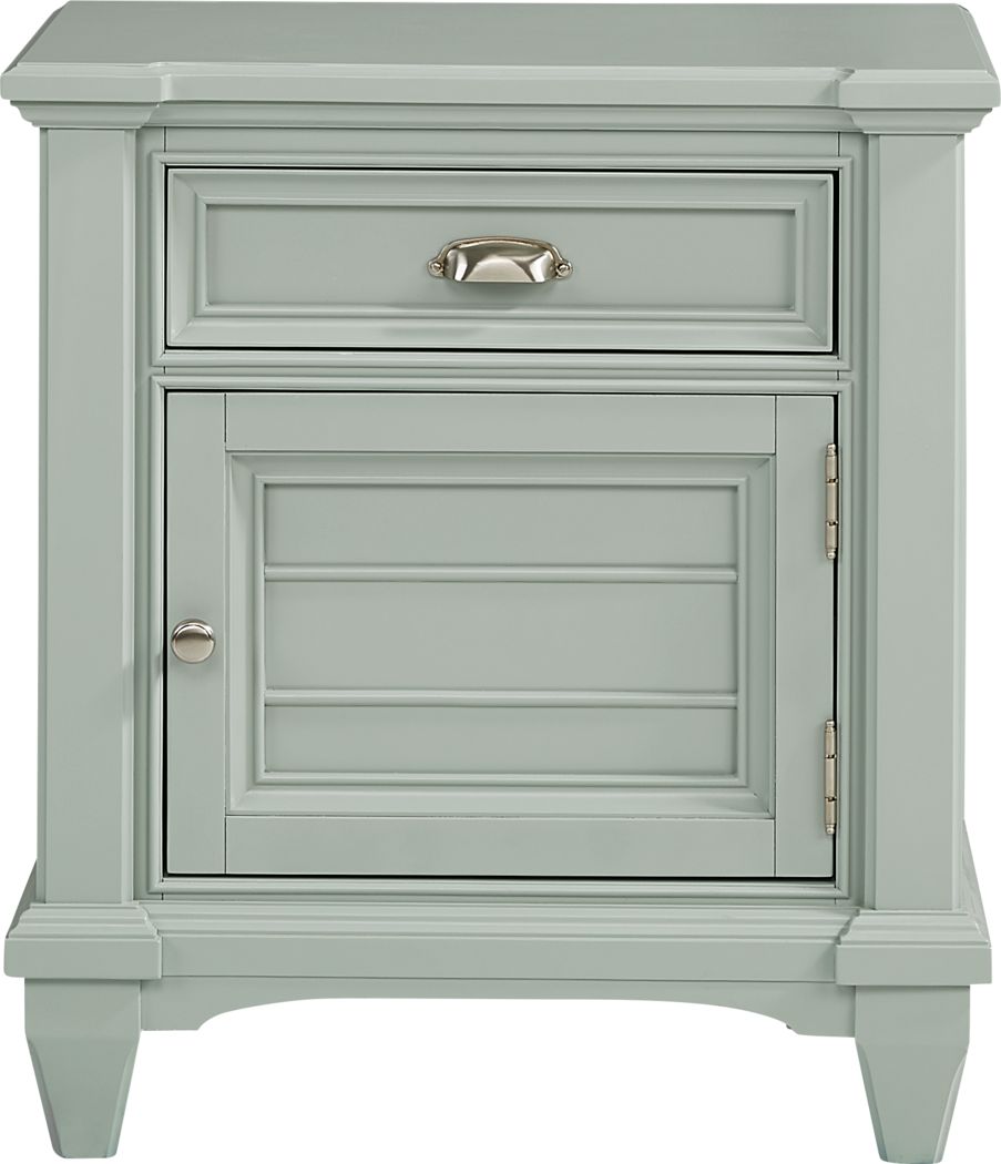 light colored nightstands