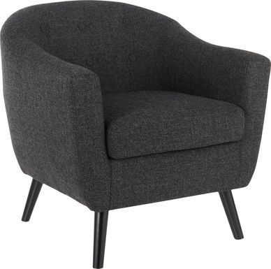 Hollylock Black Accent Chair