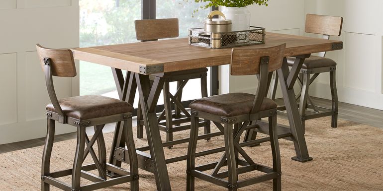 High Top Kitchen Table Sets - Full Dining Room Sets Table Chair Sets For Sale - Elegant round tall kitchen table set ideas.