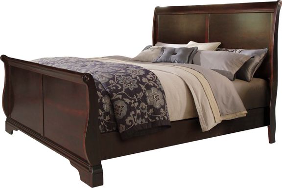 Hydeville Brown 3 Pc King Sleigh Bed