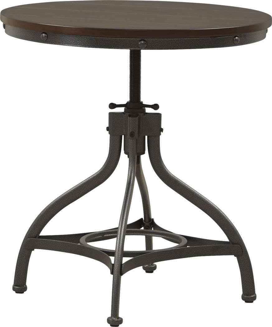 Industry Place Cherry Adjustable End Table - Rooms To Go