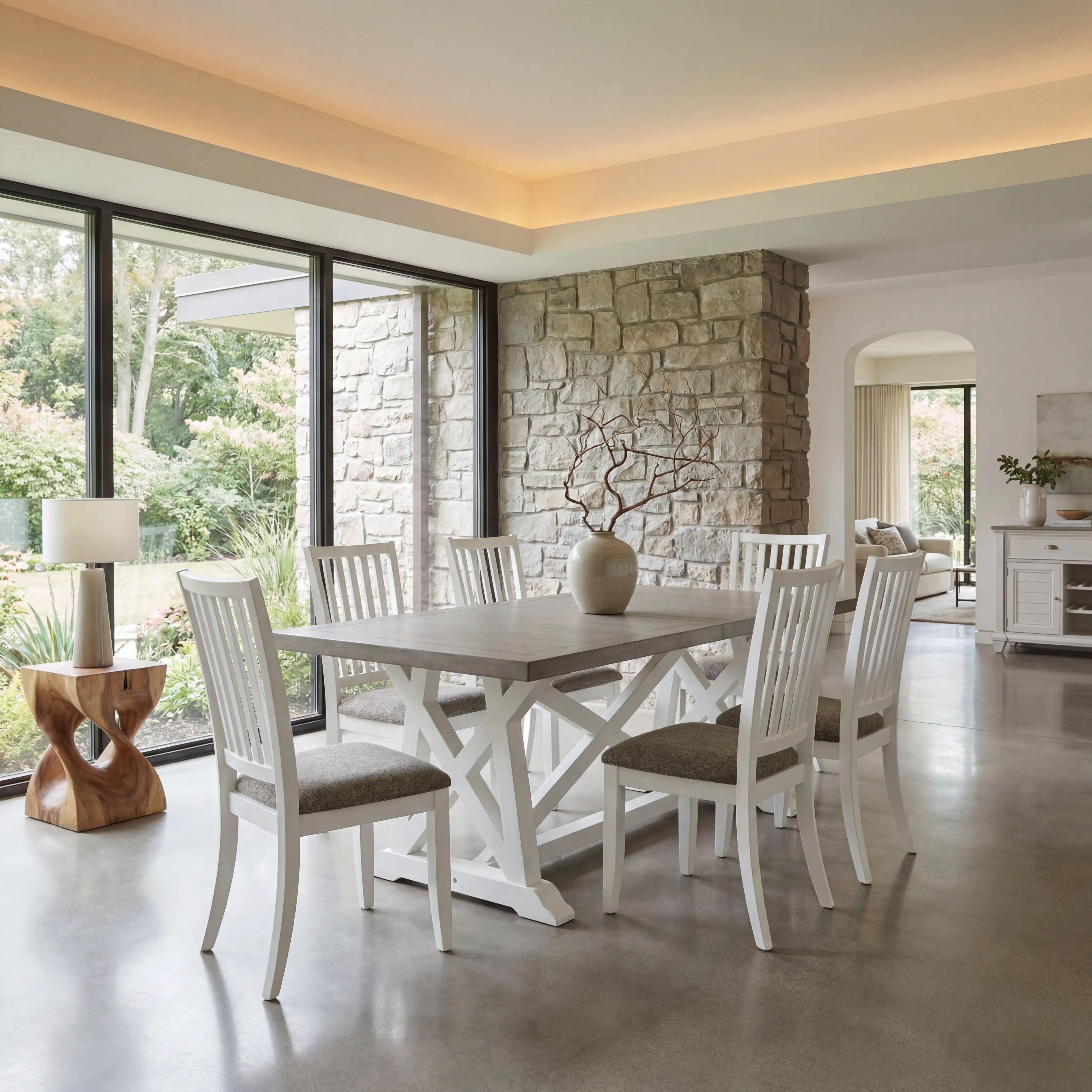Hilton Head White Gray Side Chair | Rooms to Go