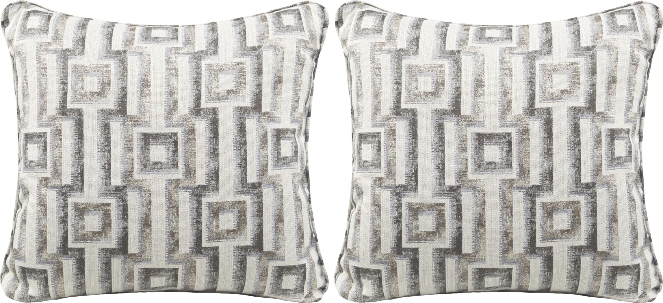 Pegasus Home Fashions Bling Decorative Pillows 2 Pack Beige 