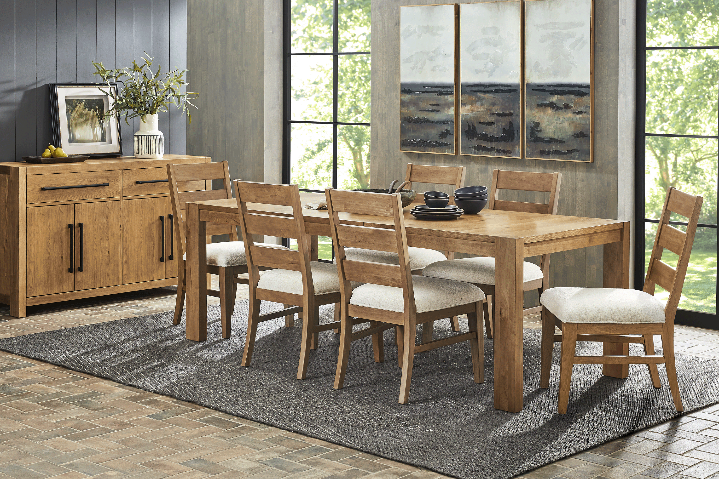 Ithaca Natural Light Wood Dining Table | Rooms to Go