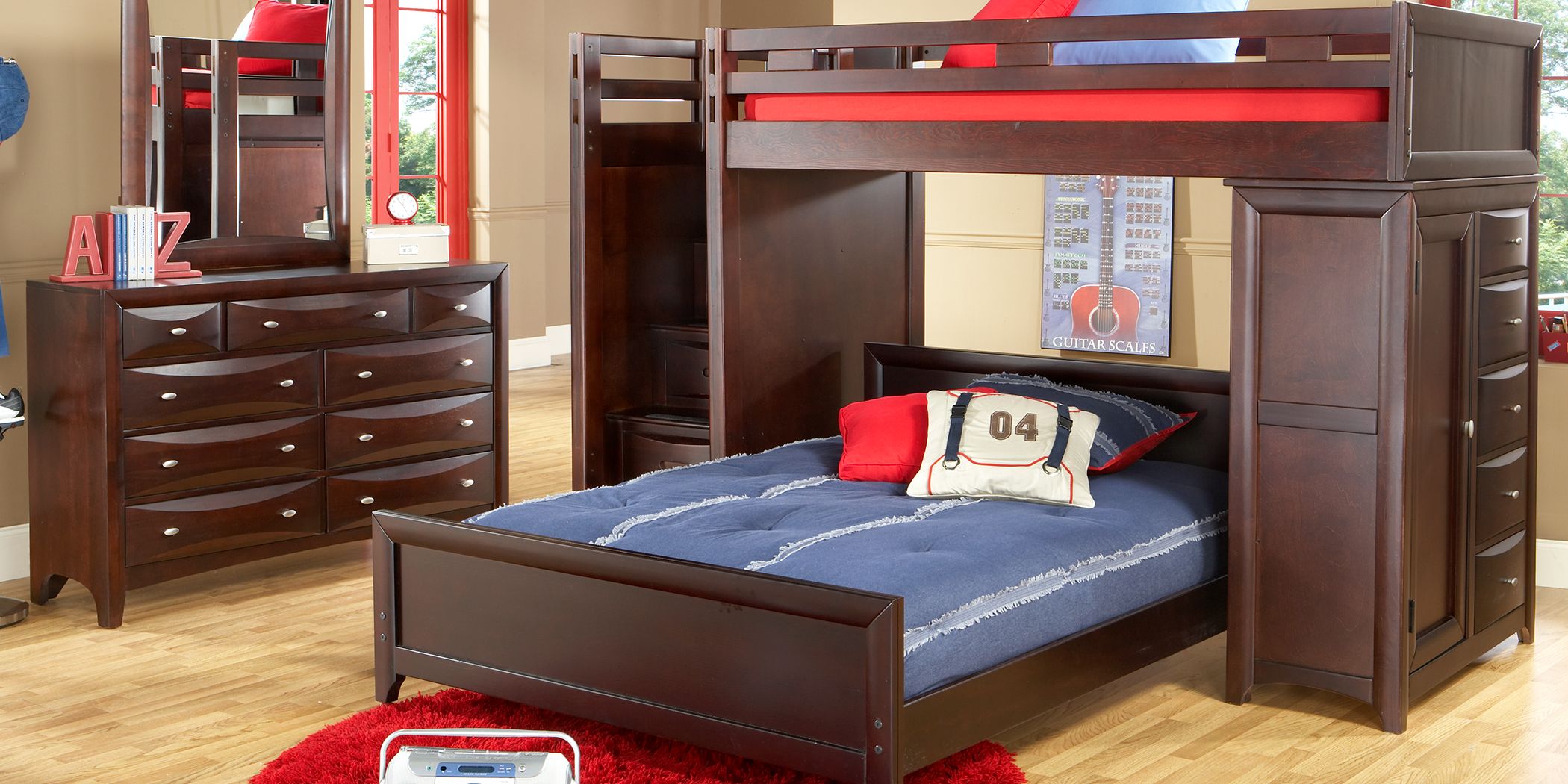 rooms to go ivy league bunk bed