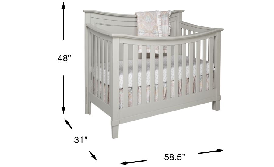 Jaclyn Place Gray Convertible Crib Rooms To Go