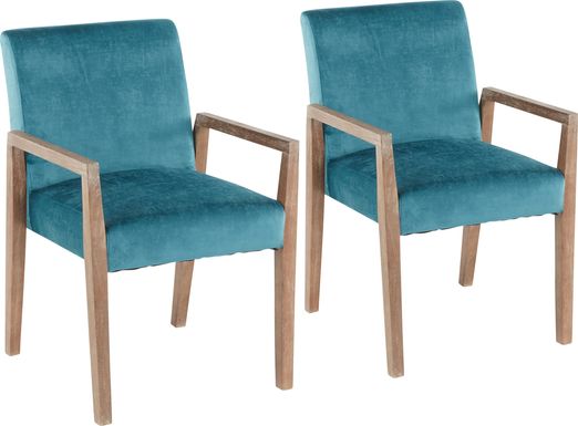 Kadleston II Blue Arm Chair, Set of 2