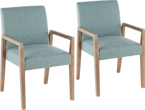 Kadleston II Teal Arm Chair, Set of 2