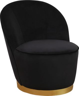 Karleen Black Accent Chair