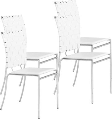 Keiko White Side Chair, Set of 4