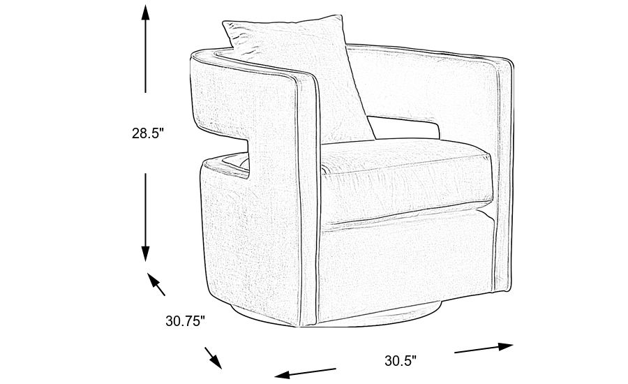 Kennedy Forest Swivel Chair Rooms To Go