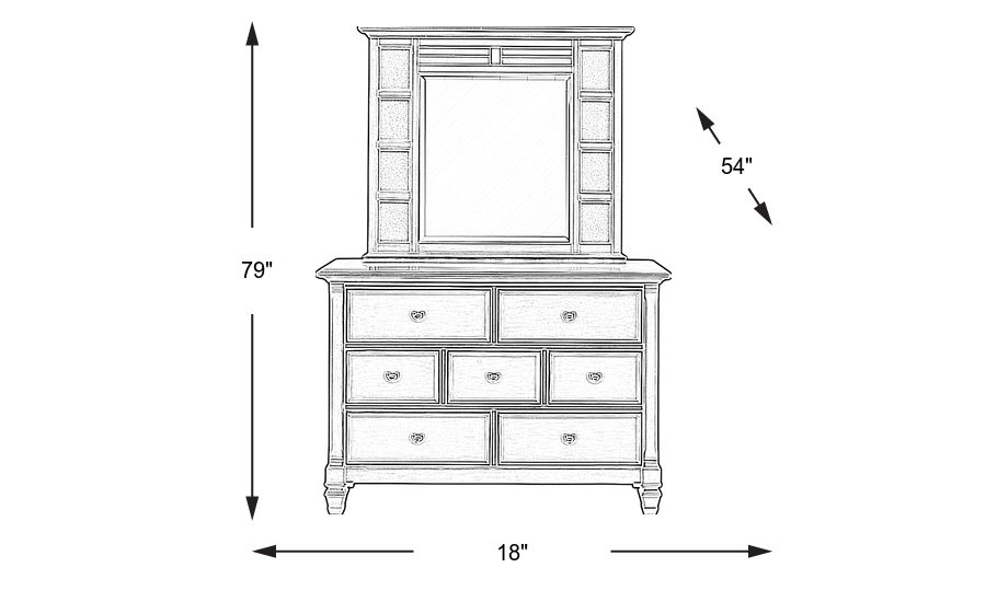 Kids Belmar Gray Dresser & Mirror Set Rooms To Go
