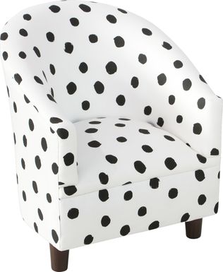 Bodoni White Toddler Accent Chair