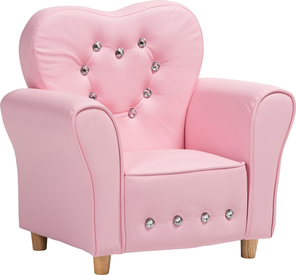 Kids Brandwyne Pink Accent Chair - Rooms To Go